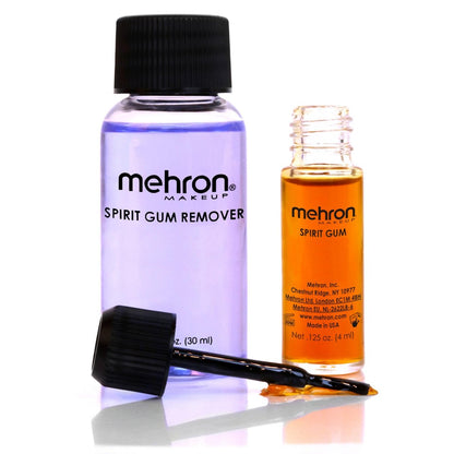 Mehron Spirit Gum & Remover Combo Kit – Professional Adhesive for Face, Skin & Body