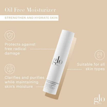 Glo Skin Beauty Oil-Free Moisturizer – Lightweight Hydrating Face Cream with Hyaluronic Acid for Oily & Aging Skin (1.7 oz) Avelisse