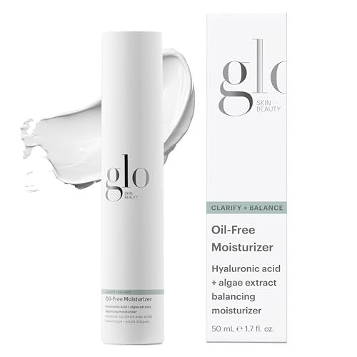 Glo Skin Beauty Oil-Free Moisturizer – Lightweight Hydrating Face Cream with Hyaluronic Acid for Oily & Aging Skin (1.7 oz) Avelisse