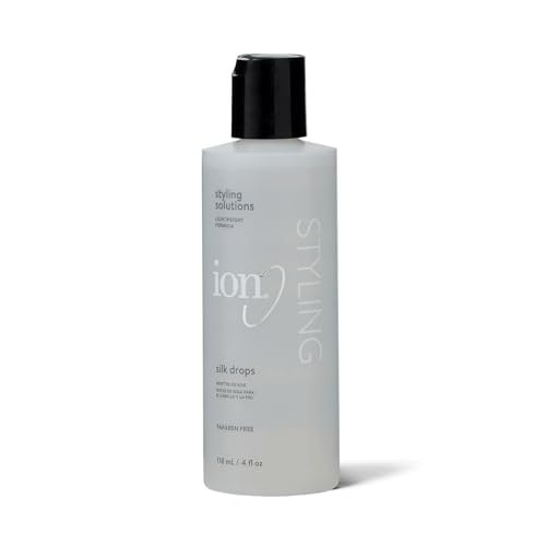 ion Silk Drops - Lightweight Hair Serum for Shine, Softness & Frizz Control with Silk Protein, 4 fl oz Avelisse
