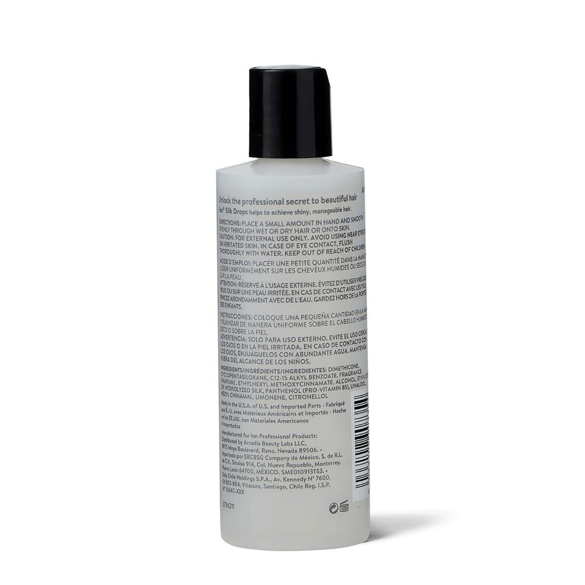ion Silk Drops - Lightweight Hair Serum for Shine, Softness & Frizz Control with Silk Protein, 4 fl oz Avelisse