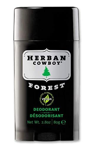 Herban Cowboy Forest Deodorant Maximum Protection, 3 Pack - Natural Aluminum-Free Deodorant for Men & Women, 2.8 oz Each Avelisse