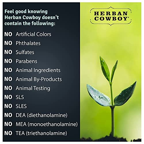 Herban Cowboy Forest Deodorant Maximum Protection, 3 Pack - Natural Aluminum-Free Deodorant for Men & Women, 2.8 oz Each Avelisse