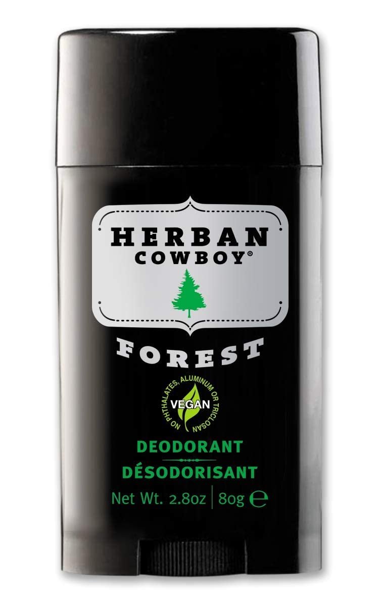 Herban Cowboy Forest Deodorant Maximum Protection, 3 Pack - Natural Aluminum-Free Deodorant for Men & Women, 2.8 oz Each Avelisse