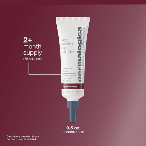 Dermalogica Age Reversal Eye Complex – Anti-Aging Retinol Eye Cream for Wrinkles & Dark Circles (0.5 Fl Oz) Avelisse