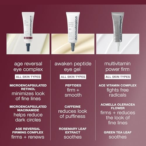 Dermalogica Age Reversal Eye Complex – Anti-Aging Retinol Eye Cream for Wrinkles & Dark Circles (0.5 Fl Oz) Avelisse