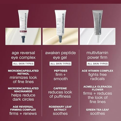 Dermalogica Age Reversal Eye Complex – Anti-Aging Retinol Eye Cream for Wrinkles & Dark Circles (0.5 Fl Oz) Avelisse