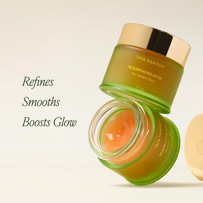 Tata Harper Resurfacing Mask - Instant Glow Enzyme Face Mask for Gentle Exfoliation, Natural Skincare, 30ml Avelisse