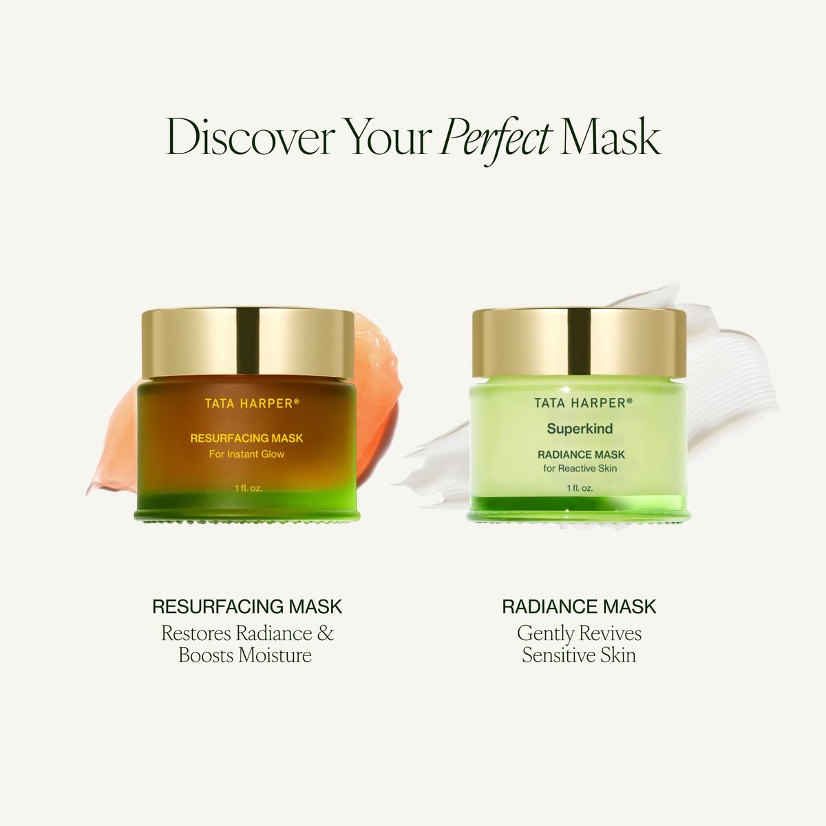 Tata Harper Resurfacing Mask - Instant Glow Enzyme Face Mask for Gentle Exfoliation, Natural Skincare, 30ml Avelisse