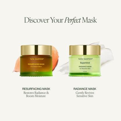 Tata Harper Resurfacing Mask - Instant Glow Enzyme Face Mask for Gentle Exfoliation, Natural Skincare, 30ml Avelisse