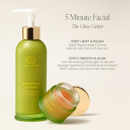 Tata Harper Resurfacing Mask - Instant Glow Enzyme Face Mask for Gentle Exfoliation, Natural Skincare, 30ml Avelisse