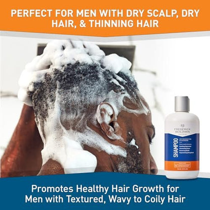 Frederick Benjamin Shampoo with Natural Oils - Cleanses & Hydrates Dry Scalp & Hair, 12 oz Avelisse