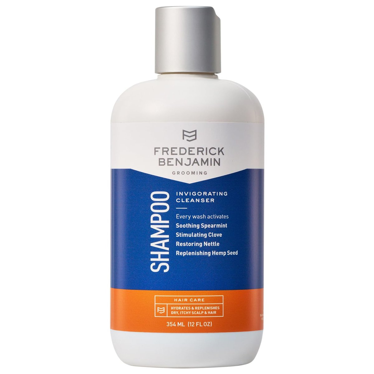 Frederick Benjamin Shampoo with Natural Oils - Cleanses & Hydrates Dry Scalp & Hair, 12 oz Avelisse