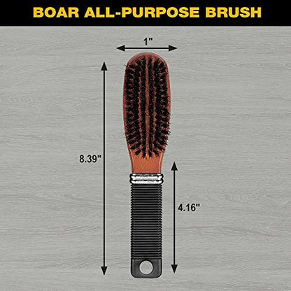 Conair All Purpose Boar Bristle Hairbrush - Wooden Hair Brush for Men and Women - Brown Avelisse