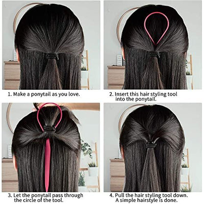 BONAMART Hair Braid Ponytail Maker Styling Tool – 2 Pack for Effortless Ponytails & Braids