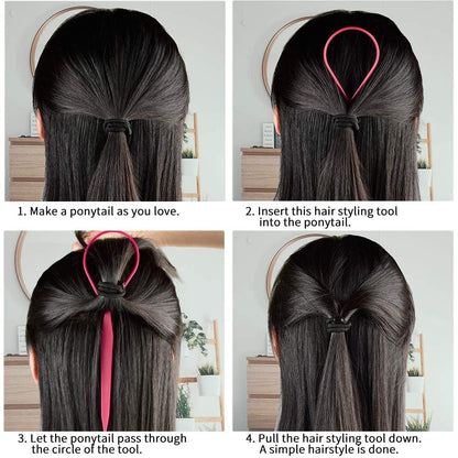 BONAMART Hair Braid Ponytail Maker Styling Tool – 2 Pack for Effortless Ponytails & Braids