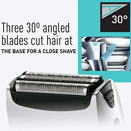Panasonic ES-RT51-S Arc3 Wet/Dry 3-Blade Cordless Electric Razor with Pivoting Head and Pop-up Trimmer, Silver Avelisse