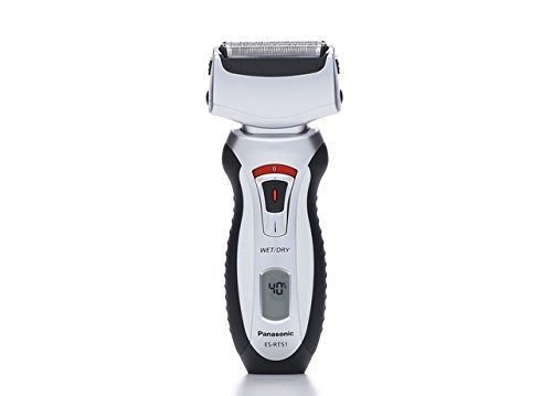 Panasonic ES-RT51-S Arc3 Wet/Dry 3-Blade Cordless Electric Razor with Pivoting Head and Pop-up Trimmer, Silver Avelisse