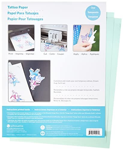 Silhouette Media-Tattoo Temporary Tattoo Paper – 8.5x11 Inches, Basic - görsel 4
