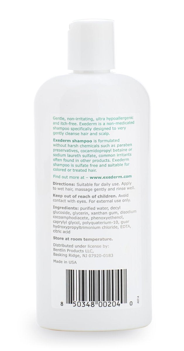 Exederm Shampoo for Eczema & Seborrheic Dermatitis – 8 fl oz – Hypoallergenic, Paraben & Sulfate Free – Soothing Scalp Care for Dry, Itchy, Flaky Scalp - görsel 10