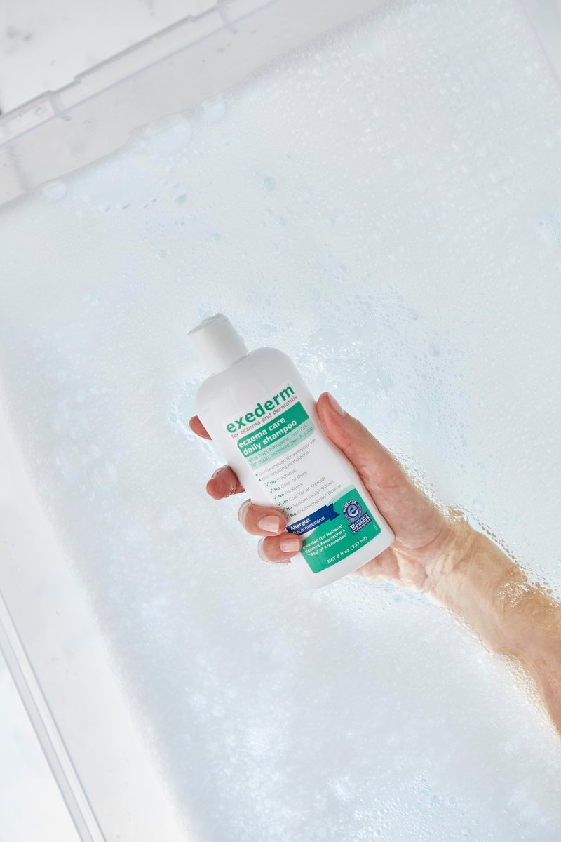 Exederm Shampoo for Eczema & Seborrheic Dermatitis – 8 fl oz – Hypoallergenic, Paraben & Sulfate Free – Soothing Scalp Care for Dry, Itchy, Flaky Scalp - görsel 6