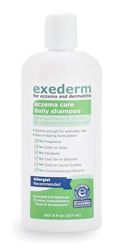 Exederm Shampoo for Eczema & Seborrheic Dermatitis – 8 fl oz – Hypoallergenic, Paraben & Sulfate Free – Soothing Scalp Care for Dry, Itchy, Flaky Scalp - görsel 3