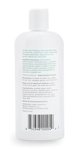 Exederm Shampoo for Eczema & Seborrheic Dermatitis – 8 fl oz – Hypoallergenic, Paraben & Sulfate Free – Soothing Scalp Care for Dry, Itchy, Flaky Scalp - görsel 9