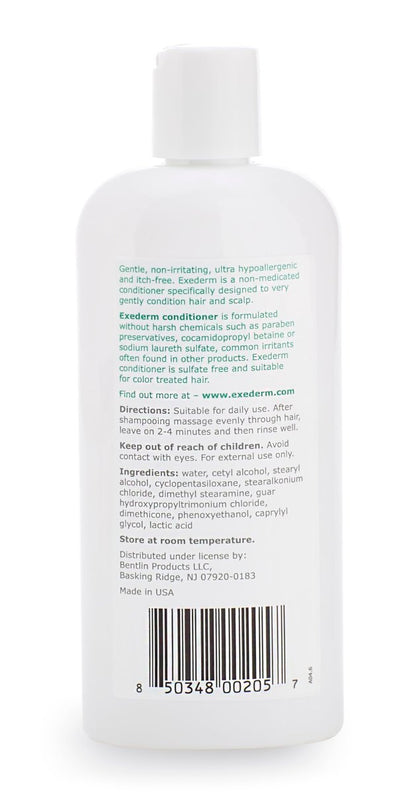 Exederm Hypoallergenic Conditioner for Eczema & Seborrheic Dermatitis – Ultra Sensitive, Moisturizing Daily Hair Care, Paraben & Sulfate Free, 8 Fl Oz Avelisse