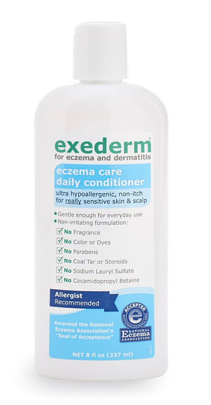 Exederm Hypoallergenic Conditioner for Eczema & Seborrheic Dermatitis – Ultra Sensitive, Moisturizing Daily Hair Care, Paraben & Sulfate Free, 8 Fl Oz Avelisse