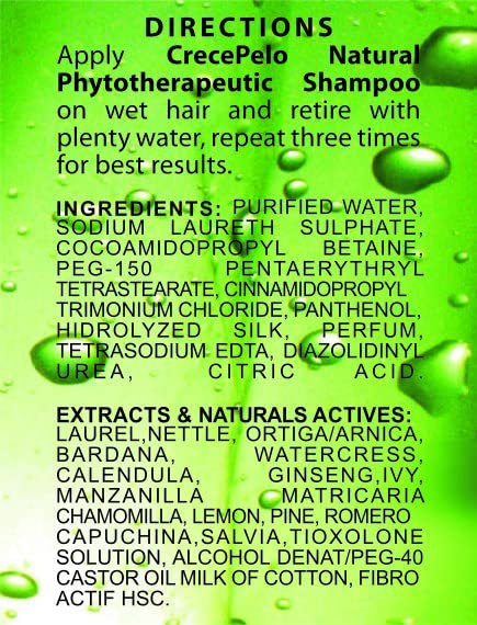 Crece Pelo Natural Hair Growth Duo – Phytotherapeutic Shampoo & Rinse Combo – Boosts Growth, Strength & Shine – Plant-Based, Sulfate-Free – 12.5 oz Each Avelisse