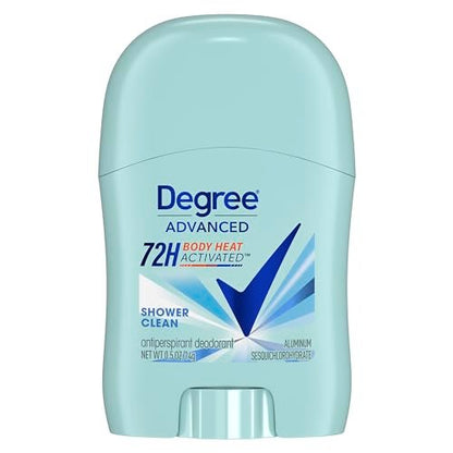 Degree Antiperspirant Deodorant Shower Clean 72-Hour Sweat & Odor Protection for Women, 0.5 oz