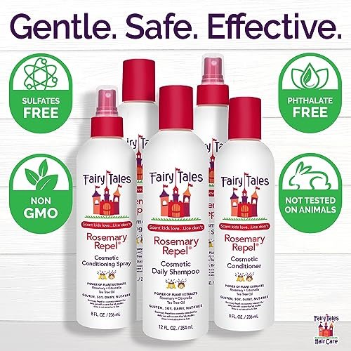 Fairy Tales Rosemary Repel Daily Kids Conditioning Spray Refill – 32 fl oz (Pack of 1) Avelisse