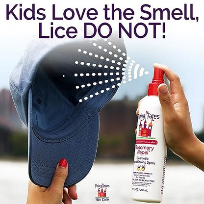 Fairy Tales Rosemary Repel Daily Kids Shampoo & Conditioner Duo - Lice Deterrent, 12 oz + 8 oz Avelisse