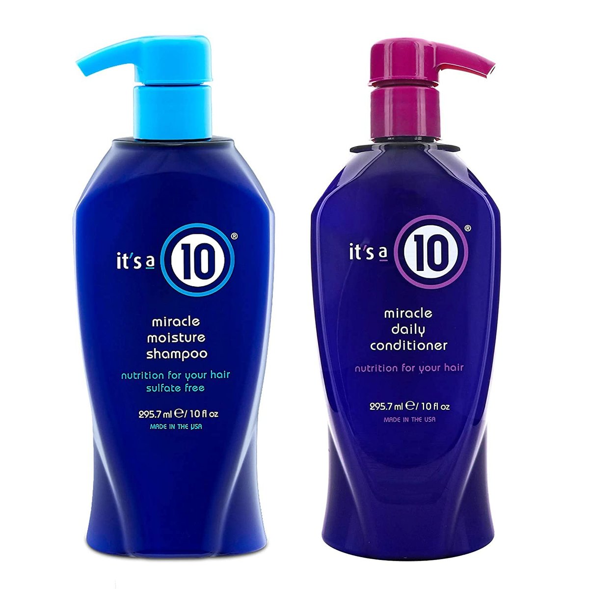 It's a 10 Miracle Daily Shampoo and Conditioner Combo - 10 oz Each, Sulfate-Free Hair Care for Silky, Manageable Hair Avelisse