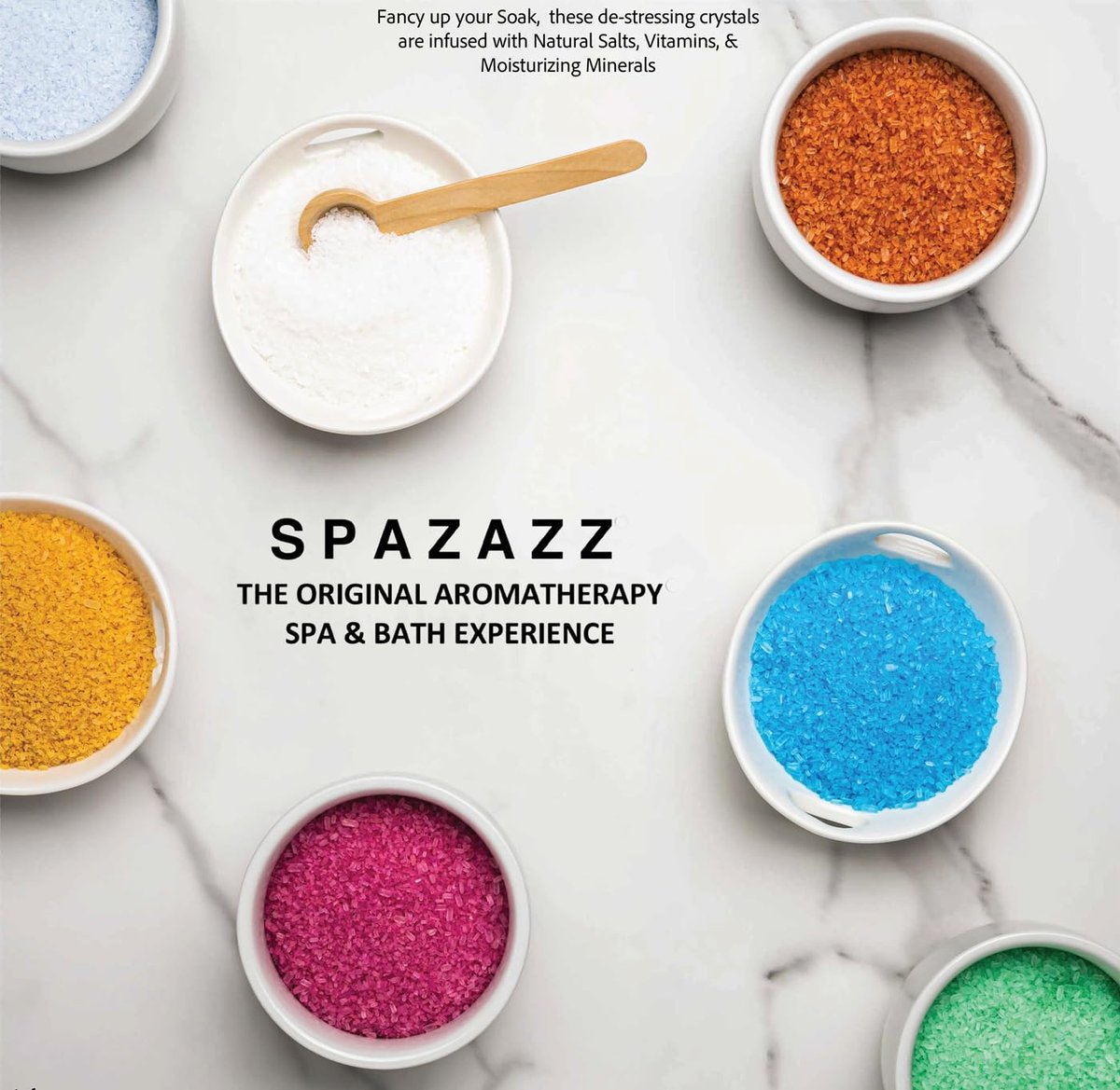 Spazazz Couples Romance Gift Set - Hot Tub Aromatherapy Spa Crystals with Minerals, Love Potion No.9 Seduction Bath Salts, 17 oz Avelisse