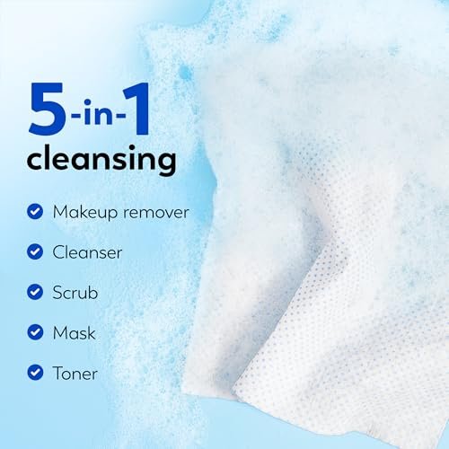 Olay Daily Facials Deep Clean Makeup Remover Wipes, Alcohol & Fragrance Free, 66 Count - görsel 5