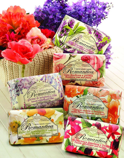 Nesti Dante Romantica Italian Bar Soap – Tuscan Wisteria & Lilac, 250g