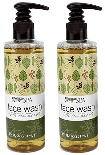 Trader Joe's Spa Face Wash with Tea Tree Oil - 8.5 fl oz (2-Pack) - Gentle Daily Cleanser for Clear, Healthy-Looking Skin Avelisse