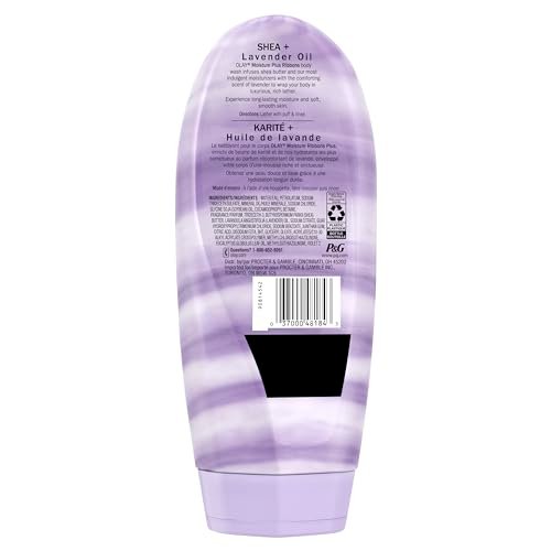 Olay Moisture Ribbons Plus Body Wash with Shea Butter & Lavender Oil, 18 fl oz – Deep Conditioning & Moisturizing for Smooth, Soft Skin - görsel 2
