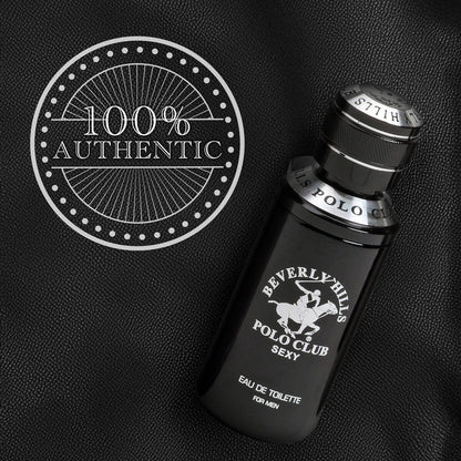 Beverly Hills Polo Club SEXY Eau de Toilette - Oriental Woody Cologne for Men, 3.4 fl oz Avelisse