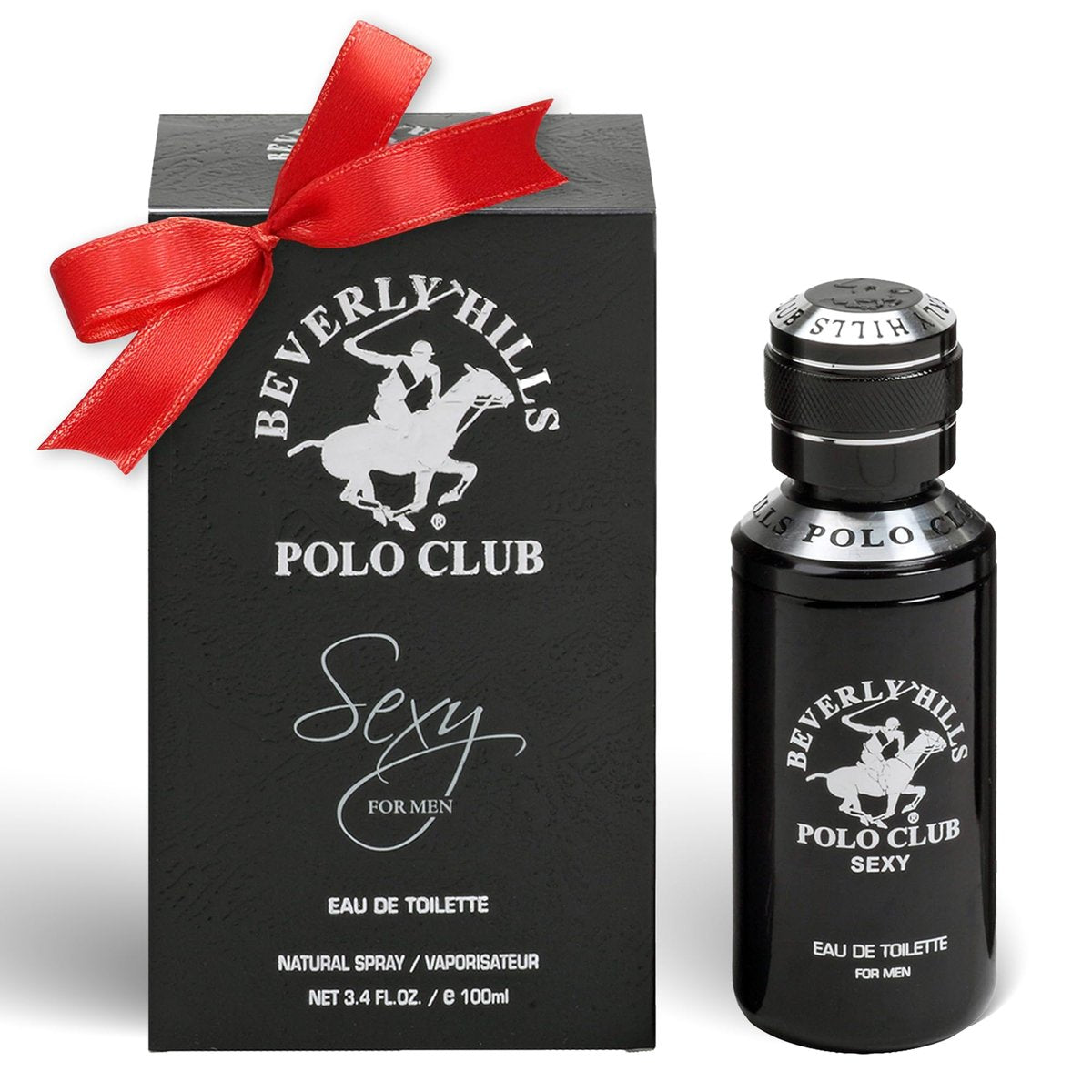 Beverly Hills Polo Club SEXY Eau de Toilette - Oriental Woody Cologne for Men, 3.4 fl oz Avelisse