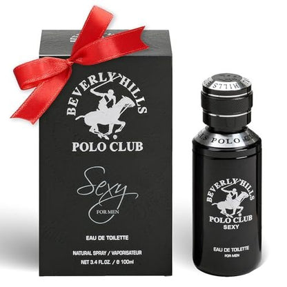 Beverly Hills Polo Club SEXY Eau de Toilette - Oriental Woody Cologne for Men, 3.4 fl oz Avelisse