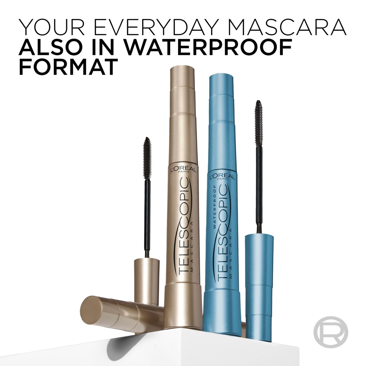 L'Oreal Paris Telescopic Mascara - Washable Black Brown - Separating Volume & Length Formula - 0.27 Fl Oz Avelisse
