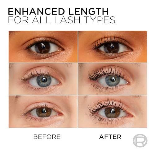 L'Oreal Paris Telescopic Mascara - Washable Black Brown - Separating Volume & Length Formula - 0.27 Fl Oz Avelisse