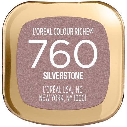 L'Oreal Paris Colour Riche Original Creamy Hydrating Satin Lipstick - Silverstone, 0.13 oz