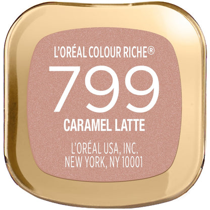L'Oreal Paris Colour Riche Original Creamy Lipstick - Caramel Latte - Hydrating Satin Lip Color with Argan Oil & Vitamin E