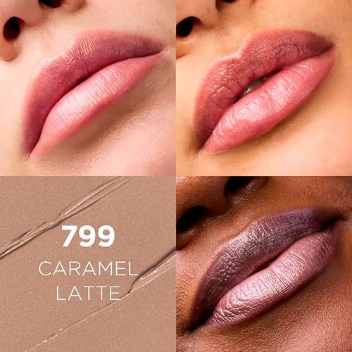 L'Oreal Paris Colour Riche Original Creamy Lipstick - Caramel Latte - Hydrating Satin Lip Color with Argan Oil & Vitamin E - görsel 4