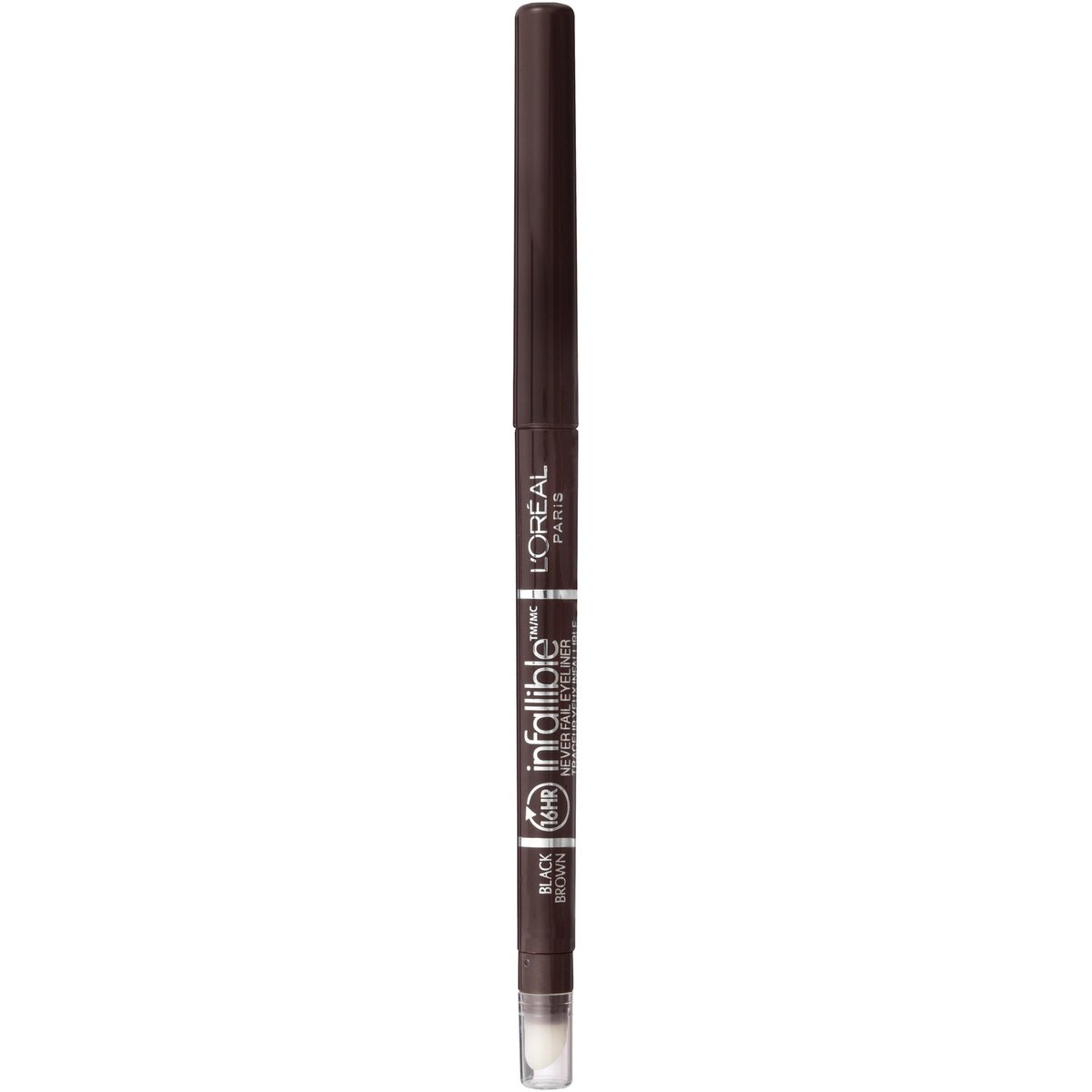 L'Oreal Paris Infallible Never Fail Mechanical Pencil Eyeliner, Black Brown - Long-Lasting, Smudge-Proof with Built-in Sharpener - görsel 2