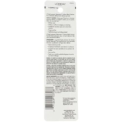 L'Oreal Paris Telescopic Precision Liquid Eyeliner - Carbon Black, 0.08 Fl Oz Avelisse