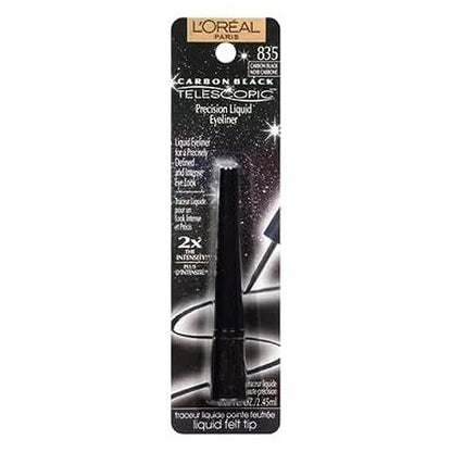 L'Oreal Paris Telescopic Precision Liquid Eyeliner - Carbon Black, 0.08 Fl Oz Avelisse